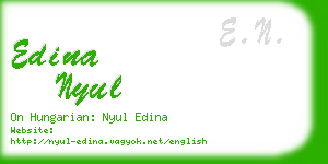 edina nyul business card